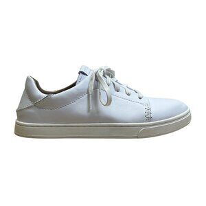Olukai Womens White Leather Pehuea Li Zulu Premium Footwear Sneakers Size US 6W